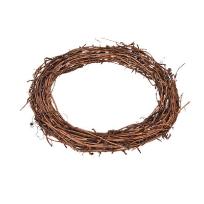 

1Pc 10-30cm Xmas Natural Dried Rattan Wreath Xmas Garland Door Wall Decoration