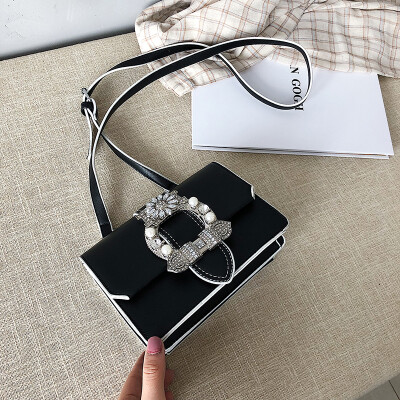 

Luxury Brand Diamond Square bag 2019 Fashion New High Quality PU Leather Womens Designer Handbag Texture Shoulder Messenger Bag