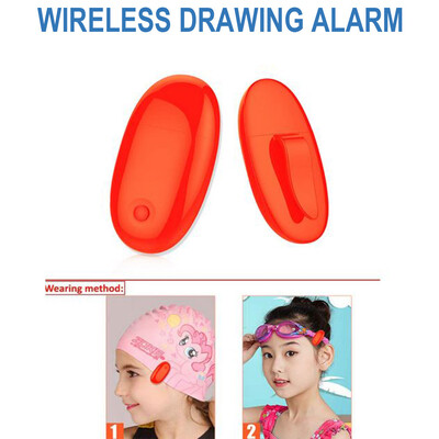 

〖Follure〗Smart Drowning Alarm for Kids with Red Light Indicator Clip on Swimming Cap