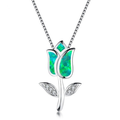 

NecklaceRose Pendant Lady Fashion Necklace Bridesmaid Jewelry Mothers Day Gift Necklace Simple Jewelry