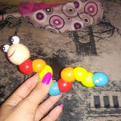 

Colorful Caterpillar Toy Educational Children Twist Worm 1pcs Kids