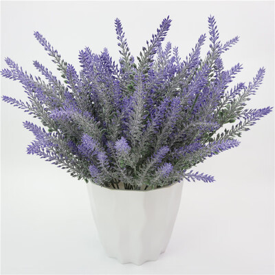 

4pcs Artificial Flowers Plastic Lavender Romantic Home Wedding Decoration