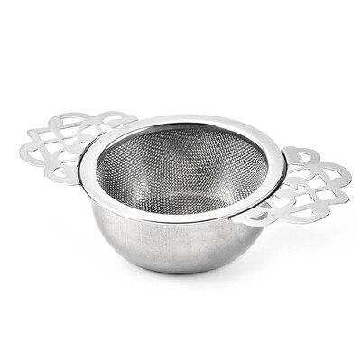 

Filter Traditional Loose Leaf Stainless Steel Double Ear Spice Mesh Tea Strainer