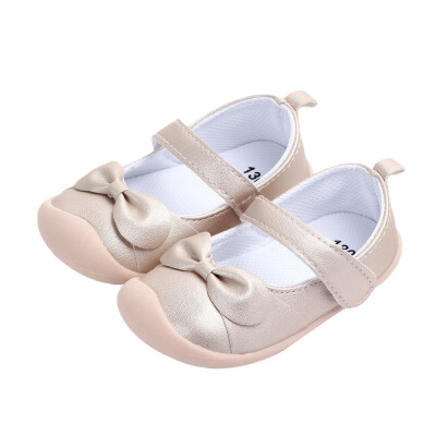 

Newborn Infant Baby Girls First Walkers PU Small Bow Baby Princess Shoes Baby Girls Soft Bottom Toddler Shoes Baby Shoes 0-2T