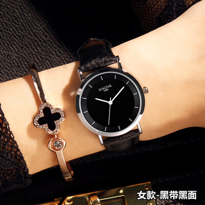 

Fashion casual Korean female students waterproof simple trend belt men&women quartz watch couple watches