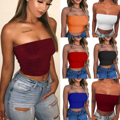 

Women Casual Solid Tank Tops Vest Blouse Sexy Sleeveless Crop Top Shirt Cami Top