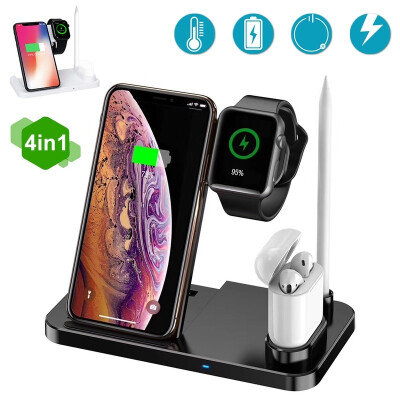 

W30 Wireless Charger 4 In 1 Qi Vertical Charging Base Folding Wireless Charger