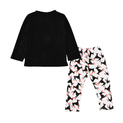 

2Pcs Toddler Baby Kids Boys Girls Letter Tops Shirt Dog Pants Outfit Set Clothes