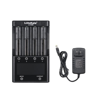 

LiitoKala Lii-500S Portable Battery Charging Kit 4 Slots with Touching Control LCD Screen Charging Modes & Currents Adjustable Com