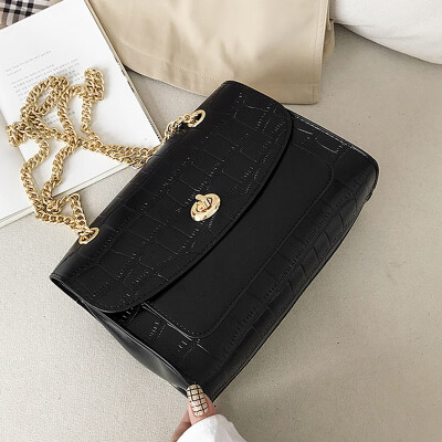 

Small bag 2019 new fashion female bag stone grain small square bag retro chic oblique shoulder bag