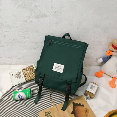 

Ins style schoolbag female Korean version of high school students simple Mori Department 100 junior high school students double sh