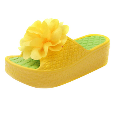 

Rose Thick Soles Fashion Women Summer Sandals Platform Shoes Flower Beach Hole Shoes