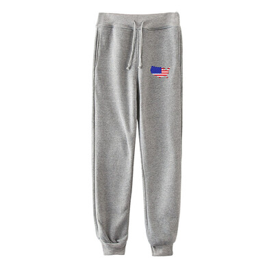 

Womens Pants Independence Day Print Casual Pants Fashion Pleated Pants