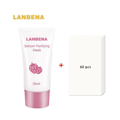 

LANBENA Strawberry Blackhead Mask Pore Strips Deep Cleaning BlackHeads Acnes Remover Nutural Facial Pore Cleanser