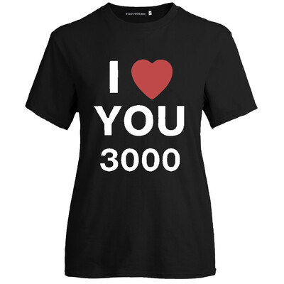 

Avengers Endgame I Love You 3000 Times Womens Short Sleeve Crewneck T-Shirt