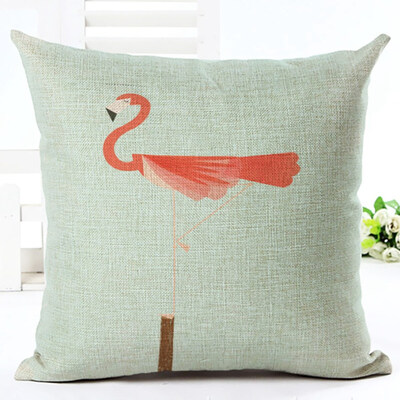 

1Pc Flamingo Pillow Case Cover Sofa Cushion Pillow Cushion Pillowcase For Home Decoration