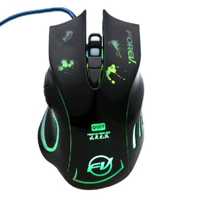 

FOREV 2400DPI Adjustable Professional LED Optical 6D USB Wired Esport Gaming Mouse 6 Buttons Mice for Laptop Desktop