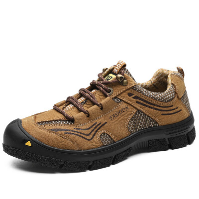 

Trend casual hiking shoes mens rubber non-slip wear-resistant outdoor walking shoes breathable sneakers