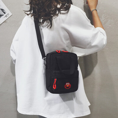 

Mini canvas bag female summer new 2019 net red texture wild multi-function shoulder shoulder slung shoulder bag
