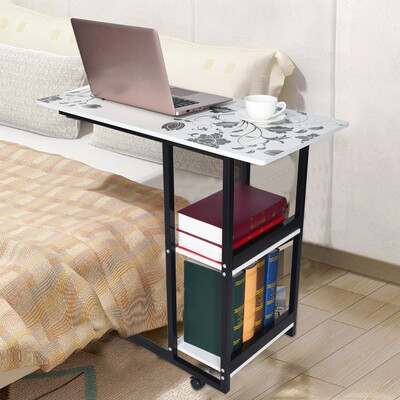 

Gobestart Simple Folding Lazy Bedside Laptop Table Simple Desktop Home Mobile Small Table
