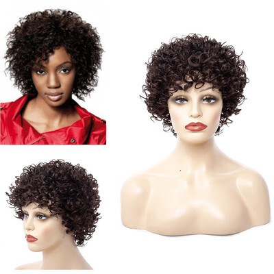 

〖Follure〗Black Women Natural Short Sexy Wig Wavy Hairstyle Synthetic Costume Wigs Rose