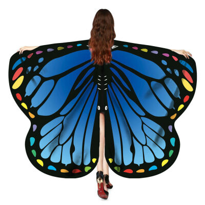 

Women Fancy Long Butterfly Wings Fairy Cape Scarf Scarves Wrap Printing Shawl