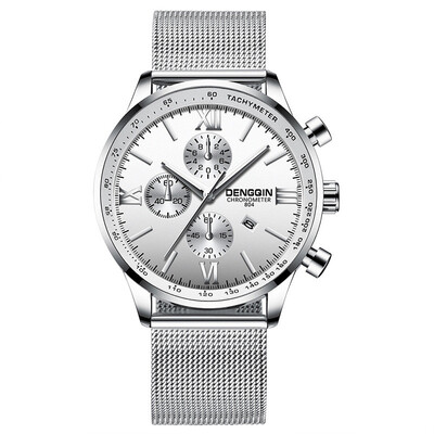 

Gobestart Fashion Mens Watches Stainless Steel Casual Quartz Analog Date Wrist Watch