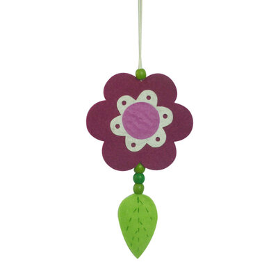 

Cute Colorful Cloth Flower Hanging Pandant Ornament Easter Day Party Home Decor