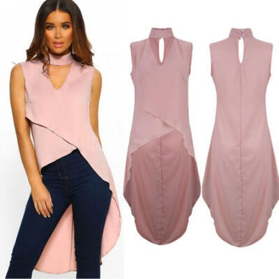 

Women&39s Ladies Summer Loose Tops Sleeveless Shirt Casual Blouse T-shirt Fashion