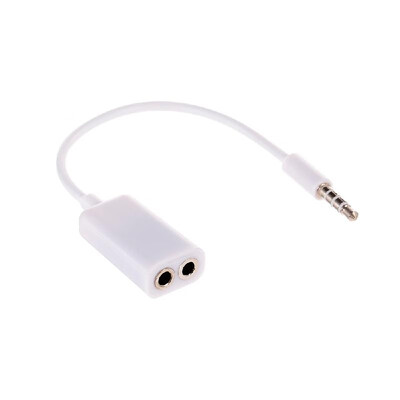 

35mm Jack Splitter 2 Female to 1 Male Headphone Microphone Cable Adapter Stereo Audio Plug