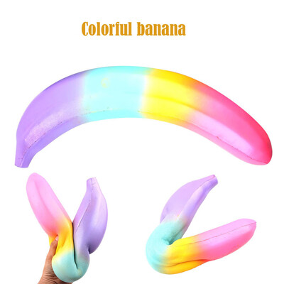 

Gotoamei Lovely Stress Reliever Large Banana Super Slow Rising Kids Squeeze Toys