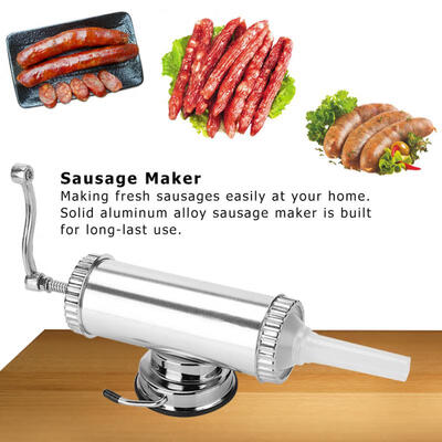 

Greensen 2 LB Aluminum Alloy Sausage Stuffer Maker Meat Filler Kit for Home Use