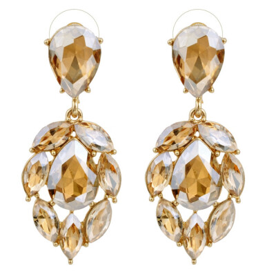 

Crystal Dangle Earrings For Wedding Women Party Statement Jewelry Wholesale Factory Price