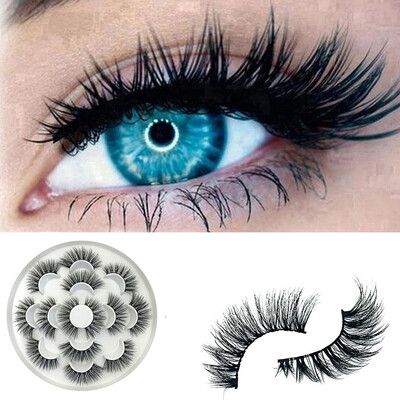 

〖Follure〗7Pair Luxury 6D False Lashes Fluffy Strip Eyelashes Long Natural Party