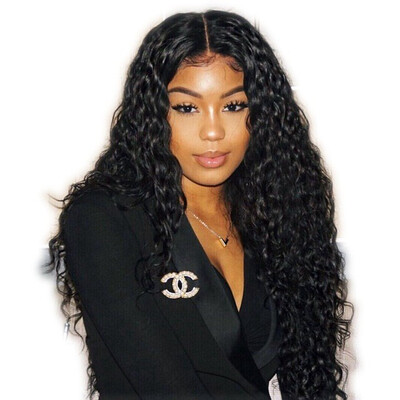 

BOWIN Full lace Human Hair Wigs Peruvian Virgin Natural Wave with Pre-plucked