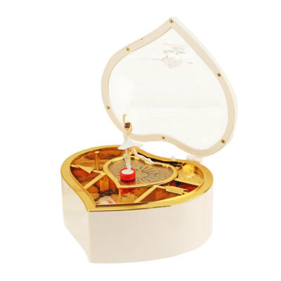 

Romantic Love Heart Ballerina Music Box Jewelry Storage Musical Case Gift