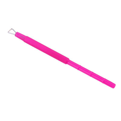 

1pc Cuticle Pusher Plastic Handle Nail Polish Remover Manicure Care Tools