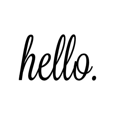 

Toponeto Hello Home Decor Wall Sticker Decal Bedroom Door Vinyl Art Mural