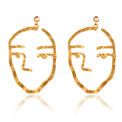 

Fashion boucle doreille femme Unique Long Earring Summer For Women Funny Human Face Dangle Drop Earring
