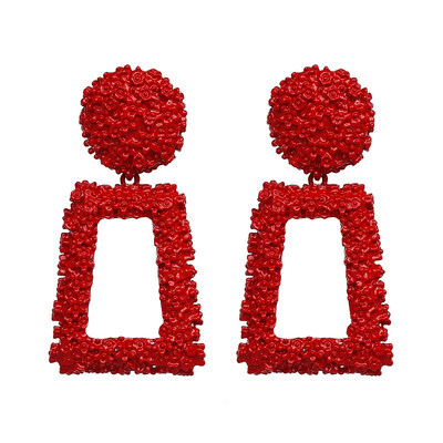 

Big Vintage Earrings for Women Geometric Statement Earring 2018 Gold Color Metal Earing Hanging Fashion Jewelry Trend EK815