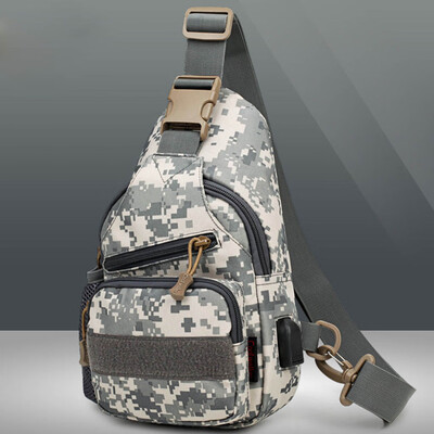 

Tailored Mens Shoulder Chest Bag Solid Color Shoulder Bag Outdoor Multifunction Bag