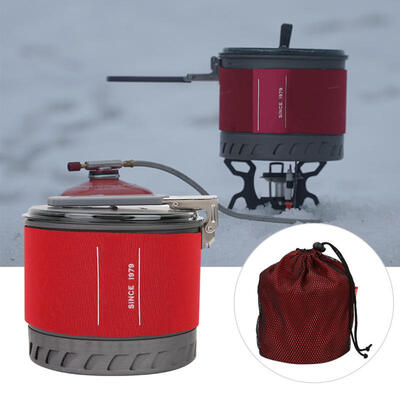 

Greensen Portable Cooking Pot Outdoor Camping Folding Handle 12 Person Cookware Bowl Kit