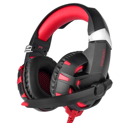 

K2 Portable 71CH Stereo Gaming Headset 35mm Wired Headband Headphone With Mic And LED Light Effects For Computer