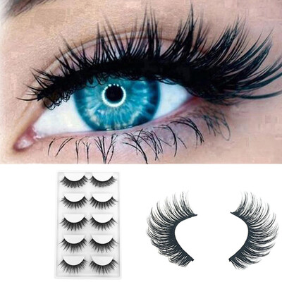

〖Follure〗5Pair Luxury 3D False Lashes Fluffy Strip Eyelashes Long Natural Party