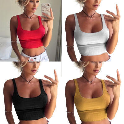 

Women&39s Bodycon Bustier Tank Vest Crop Top Bralette Sleeveless Blouse Camisole