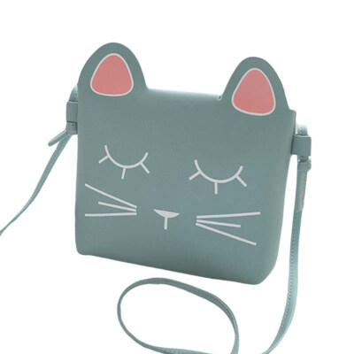 

Women Cute Cat Shaped Faux Leather Small Crossbody Shoulder Bag Phone Holder