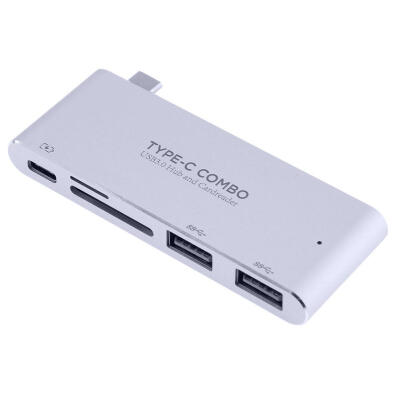 

5 in 1 Type-C Hub USB31 Combo Card Reader Charging Adapter for Laptop