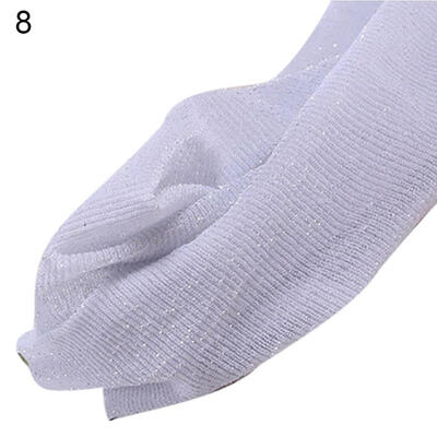 

Sexy Women Sparkly Solid Color Pantyhose Footed Tights Stretchy Long Stockings