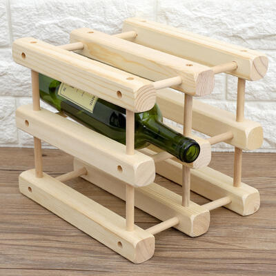

Greensen Solid Wooden Wine Rack Bottle Holder Stand Home Bar Decor DIY Accessories
