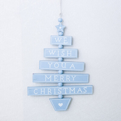 

1X Creative Wooden Christmas Tree Hanging Ornament DIY Xmas Pendants Gifts Decor